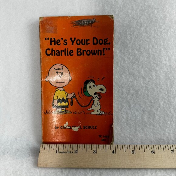 Charles M Schulz Paperback He's Your Dog Charlie Brown Scholastic 1968 Book - Picture 6 of 6